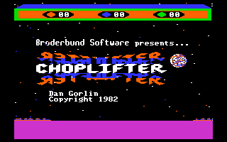 Choplifter from System 6.0.1!